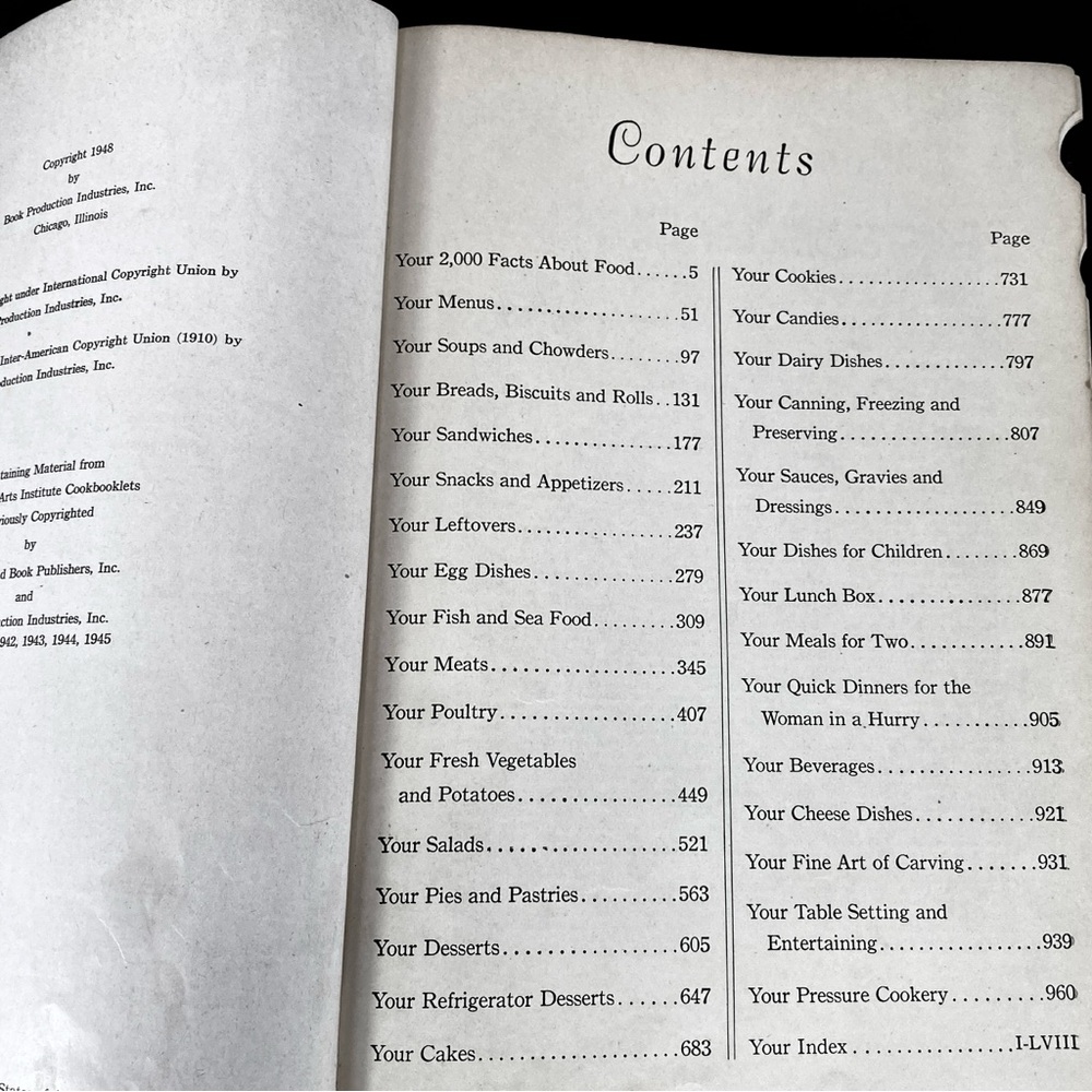 Vintage 1948 Culinary Arts Institute Encyclopedic Cookbook Ruth Berolzheimer - Picture 9 of 16